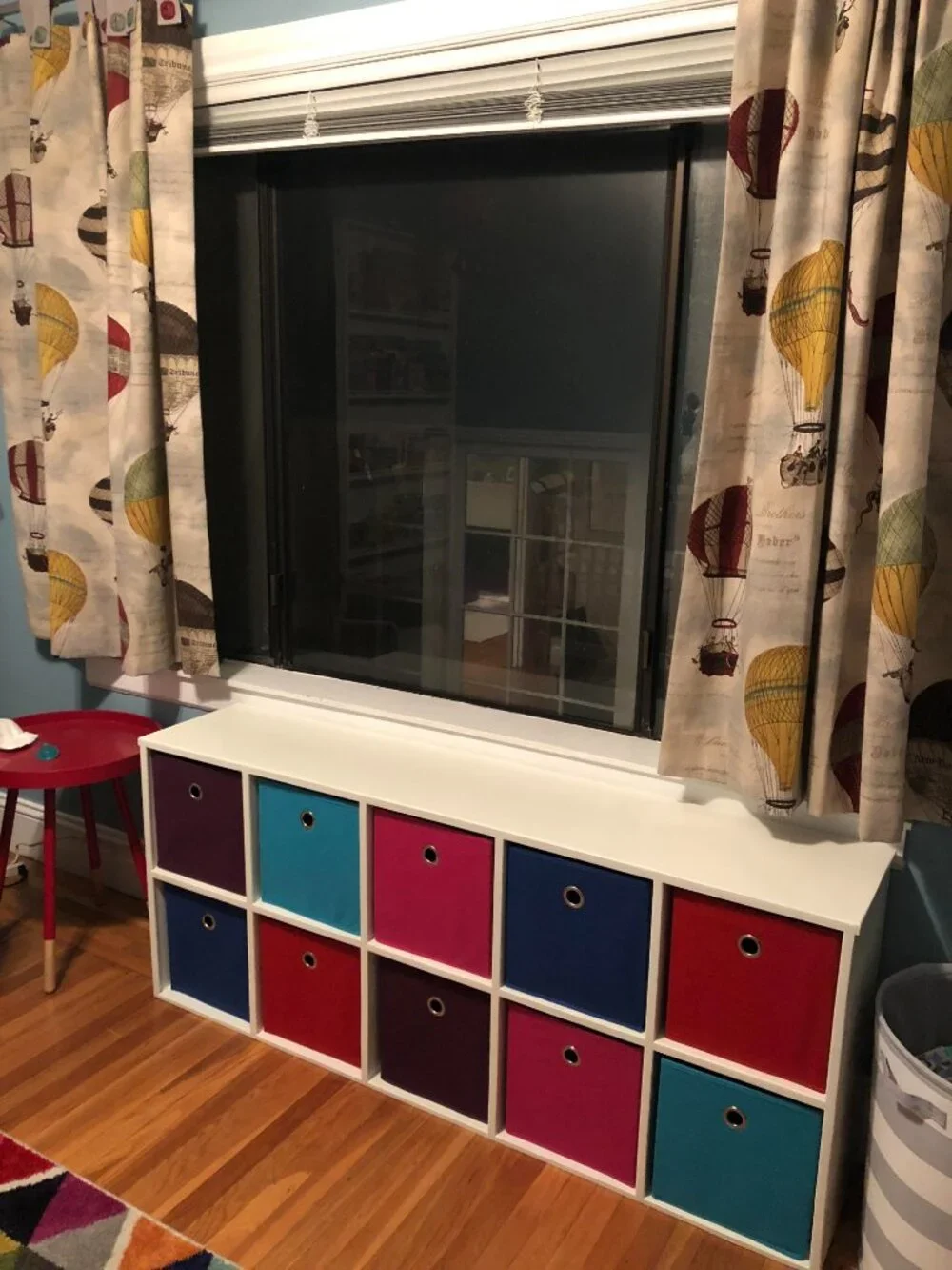 Vintage Hot Air Balloon Curtains (Nursery curtains, handmade)
